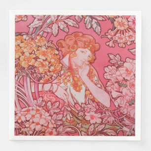 Guardanapo De Papel De Jantar Art Nouveau design - Jantar Papel Napkins