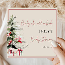 Árvore de Natal de Inverno Baby Shower Frio Lá For