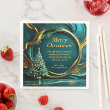 Árvore Dourada de Natal Verde da Empresa de Mensag