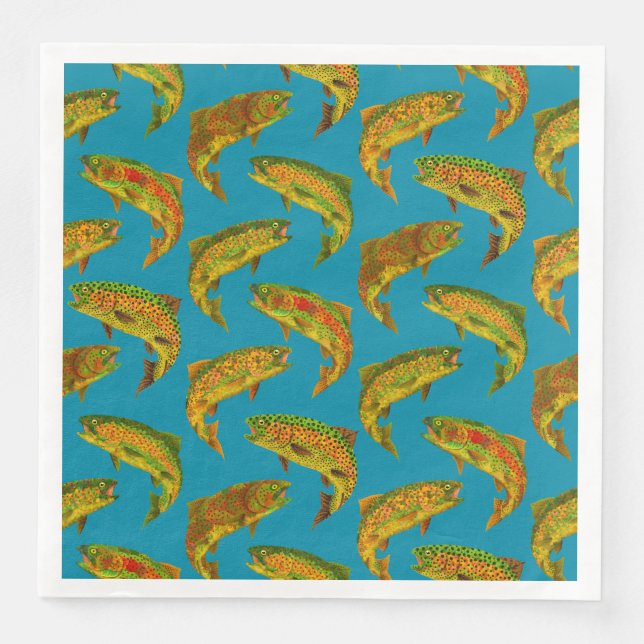 Guardanapo De Papel De Jantar Aspen Leaf Rainbow Pattern Invisível 2018 (Frente)