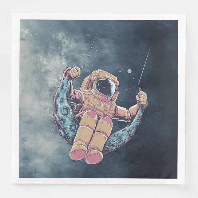 Guardanapo De Papel De Jantar Astronauta (Frente)