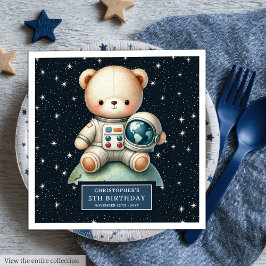 Guardanapo De Papel De Jantar Astronauta Bonita Urso de Teddy Napkins para Parti