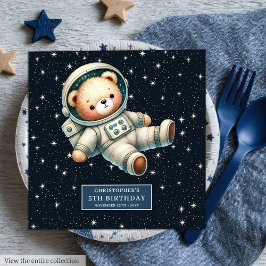 Guardanapo De Papel De Jantar Astronauta personalizado do Urso de Teddy Napkins 