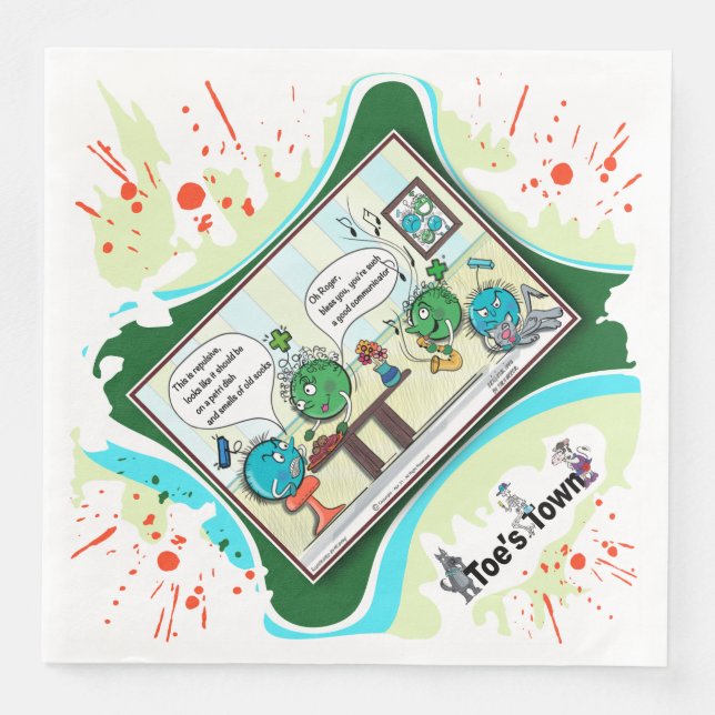 Guardanapo De Papel De Jantar At The Atomic Residence | Apology Dinner Napkin (Frente)