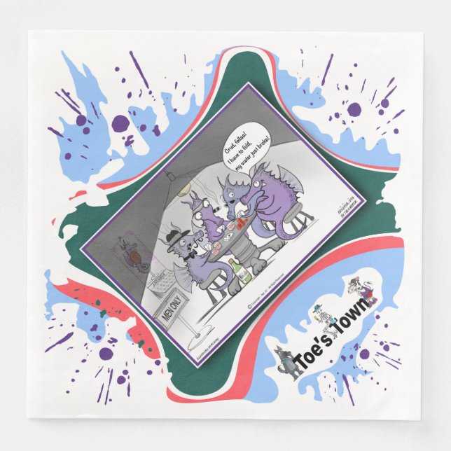 Guardanapo De Papel De Jantar Aumente, Dobre ou Dilate | Jantar de Jogo de Palav (Frente)