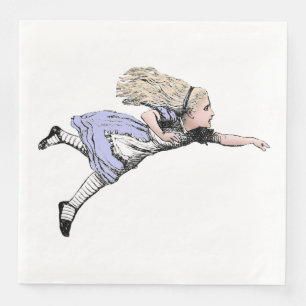 Guardanapo De Papel De Jantar Aventura da Alice Voadora no País das Maravilhas V