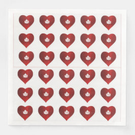 GUARDANAPO DE PAPEL DE JANTAR AZULEJO CARDÍACO CANADÁ