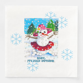 Guardanapo De Papel De Jantar Baby It's Cold Outside! Party Supplies