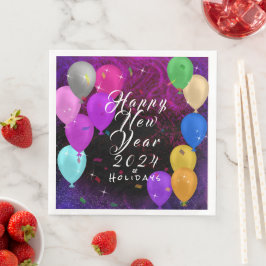 Guardanapo De Papel De Jantar Balão feliz ano novo