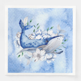 Guardanapo De Papel De Jantar Baleia De Um Tempo