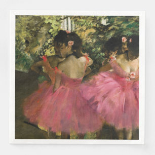 Guardanapo De Papel De Jantar Ballerinas a rosa por Edgar Degas