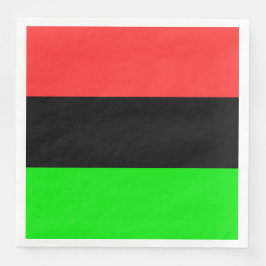 Guardanapo De Papel De Jantar Bandeira da Diáspora Afro-Americana