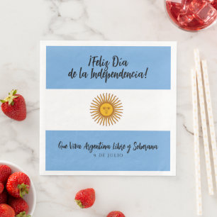 Guardanapo De Papel De Jantar Bandeira do Dia da Independência da Argentina