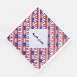 Guardanapo De Papel De Jantar Bandeira EUA Estados Unidos América Personalizada