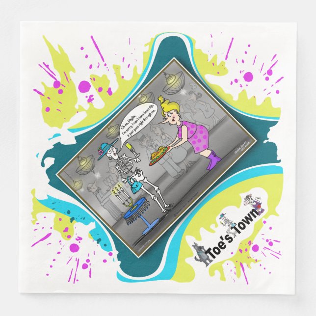 Guardanapo De Papel De Jantar Bean Dip | Birthday Dinner Napkin (Frente)