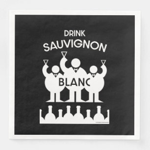 Guardanapo De Papel De Jantar Bebedor de Vinho Sauvignon Blanc