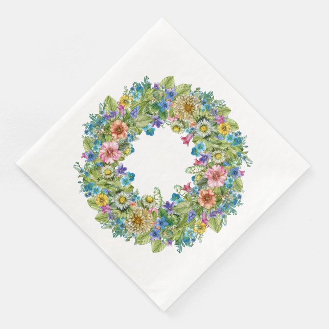 Guardanapo De Papel De Jantar Bens de Partido Floral bonito Napkins (Canto)