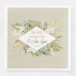 Guardanapo De Papel De Jantar Bíblia Boho Botânico 'Be&Know' Verso