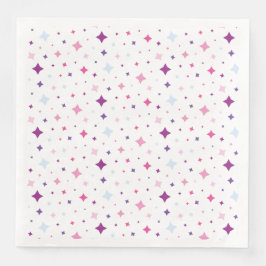 Guardanapo De Papel De Jantar Blue Pink Purple Stars Cosmic Space.