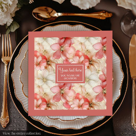 Guardanapo De Papel De Jantar Blush Pink Floral Napkin Elegant Wedding Tableware