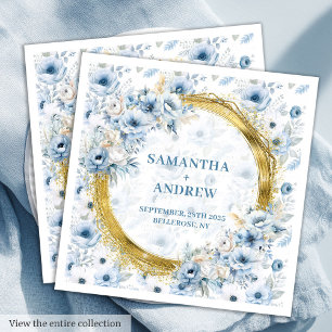 Guardanapo De Papel De Jantar Boêmia Chic Pastel Blue Sparkle Nap