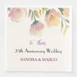 Guardanapo De Papel De Jantar Boho Wedding Napkin Vintage Buquê floral