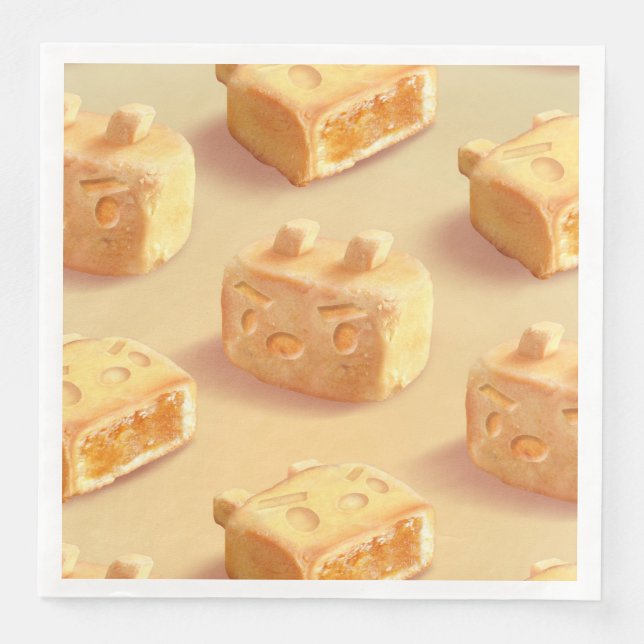 Guardanapo De Papel De Jantar Bolo de abacaxi (Frente)