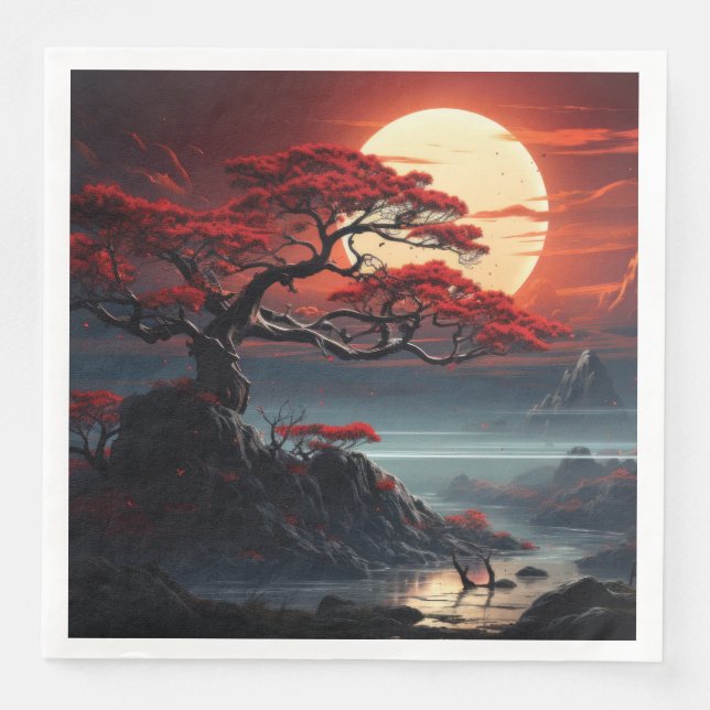 Guardanapo De Papel De Jantar Bonsai Tree (Frente)