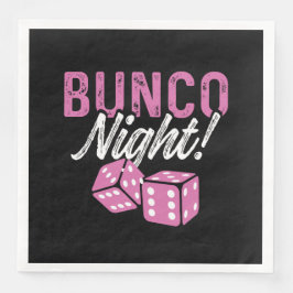Guardanapo De Papel De Jantar Bunco Napkins para decorações de festas noturnas e