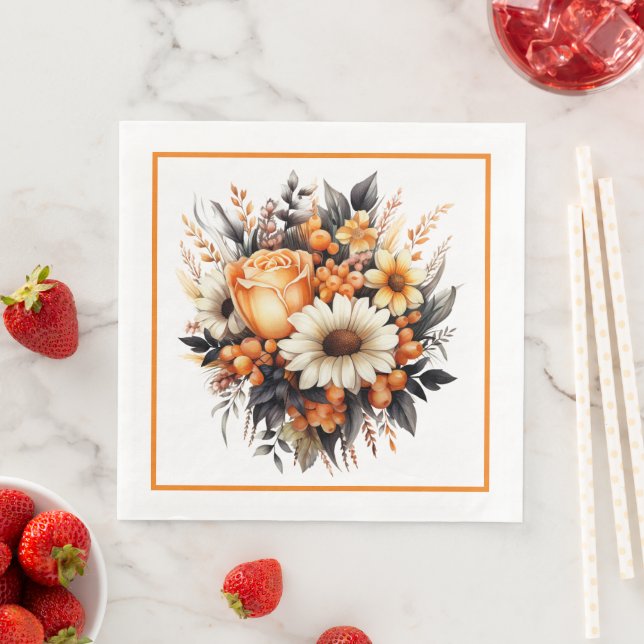 Guardanapo De Papel De Jantar Buquê Florido (Insitu)