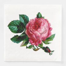 Cabbage Rosa Papel Napkins