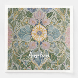 Guardanapo De Papel De Jantar Caleidoscópio Floral Personalizado