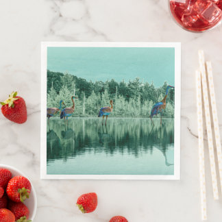 Guardanapo De Papel De Jantar Canções de Água Bebê Brancos Placas Poster