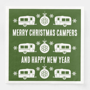 Guardanapo De Papel De Jantar Caravana Feliz Natal Camping