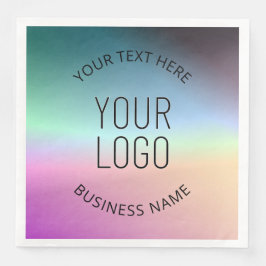 Guardanapo De Papel De Jantar Carregar logotipo | Cores de gradiente de variação