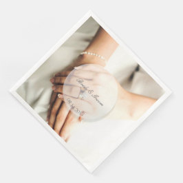 Guardanapo De Papel De Jantar Casamento editável de anel de diamante nobre