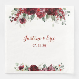 Guardanapo De Papel De Jantar Casamento Red Peony Epiphany