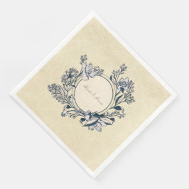 Guardanapo De Papel De Jantar Casamento Rustic Vintage Floral Flor Flor Flor