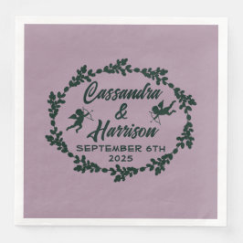 Guardanapo De Papel De Jantar Casamento Rústico Profundo