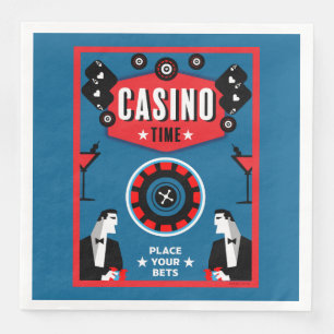 Guardanapo De Papel De Jantar Cassino Jogo de Poker Roleta