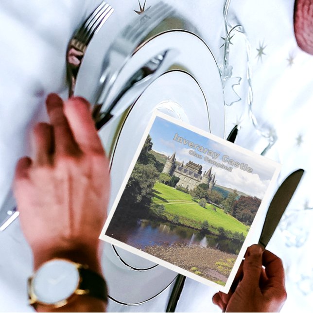 Guardanapo De Papel De Jantar Castelo Inveraray da Escócia de Campbell Clan (Criador carregado)