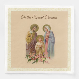Guardanapo De Papel De Jantar Católico santamente santamente de Jesus Mary St
