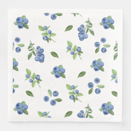 Guardanapo De Papel De Jantar Chá de Bebê Berry Sweet Blueberry