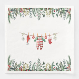 Guardanapo De Papel De Jantar Chá de fraldas de inverno