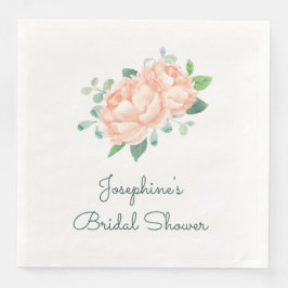 Guardanapo De Papel De Jantar Chá de panela Peach Peony