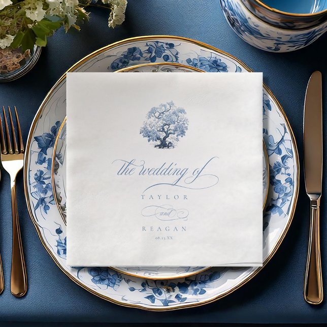 Guardanapo De Papel De Jantar Chinoiserie Blossoming Tree Motif ID1094 (Criador carregado)