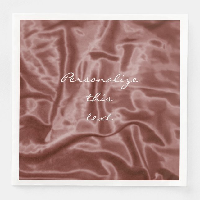 Guardanapo De Papel De Jantar Chocolate Satin-Personalizado-Janto-Napkins (Frente)