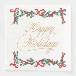Guardanapo De Papel De Jantar Christmas Paper Napkin with Snowflakes & Stars