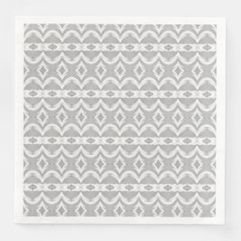 Guardanapo De Papel De Jantar Cinza E Designer Branco
