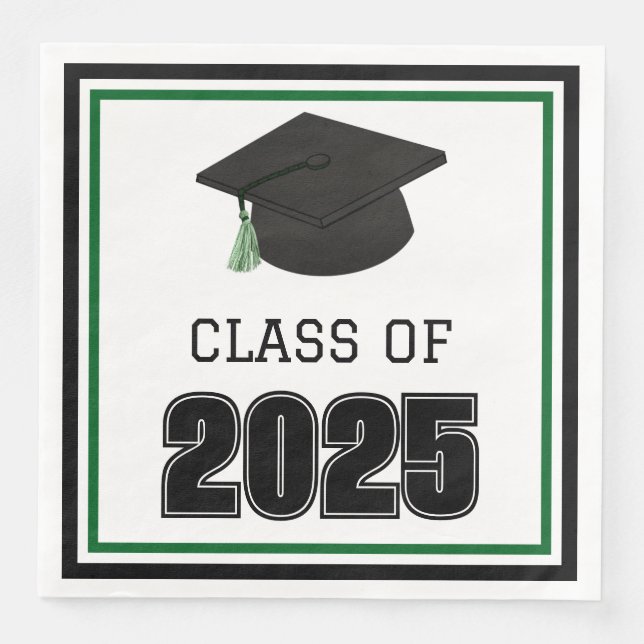 Guardanapo De Papel De Jantar Classe Verde 2025 (Frente)